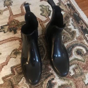 Sam Edelman Black Chelsea Rain Boots - Size 9